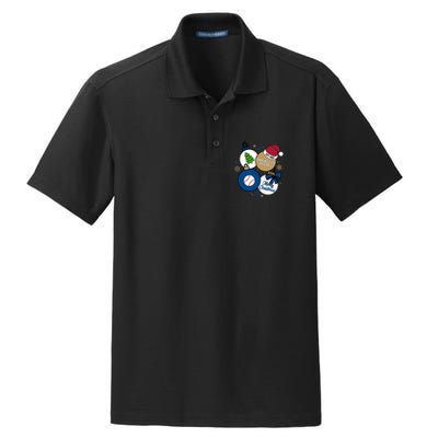 Merry Christmas Kansas City Baseball Est 1969 Dry Zone Grid Polo