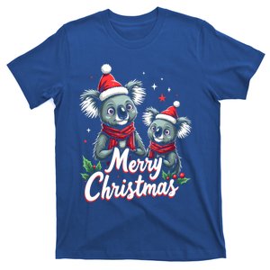 Merry Christmas Koala Bear Santa Hat Claus Animal Xmas Gift T-Shirt