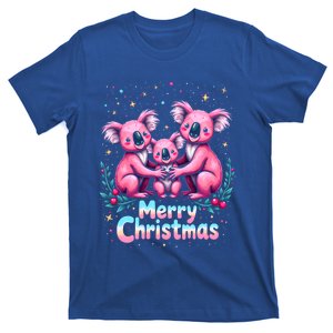 Merry Christmas Koala Bear Santa Hat Claus Animal Xmas Gift T-Shirt