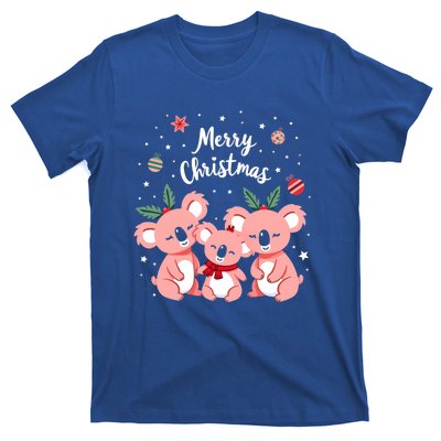 Merry Christmas Koala Bear Santa Hat Claus Animal Xmas Gift T-Shirt