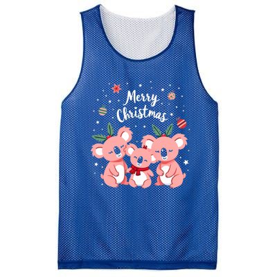 Merry Christmas Koala Bear Santa Hat Claus Animal Xmas Gift Mesh Reversible Basketball Jersey Tank