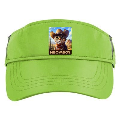 Meowboy Cowboy Kitten Western Whiskers Cat Adult Drive Performance Visor