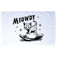 Meowdy Cute Kitten Cat Country Western Vintage Microfiber Hand Towel