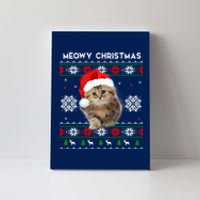 Meowy Christmas Kitten Cat Kitty Canvas