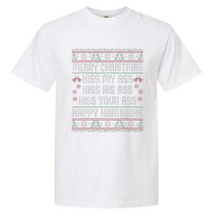 Merry Christmas Kis.s My Ass His Ass Your Ass  Garment-Dyed Heavyweight T-Shirt