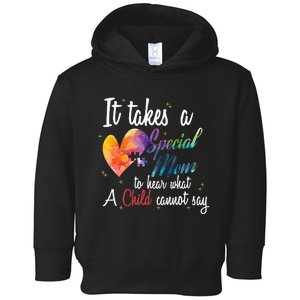 Mom Child Love Puzzle Inspirational Autism Awareness Gift Toddler Hoodie