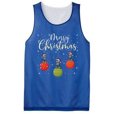 Merry Christmas Lights Santa Hat Wolf Ugly Xmas Meaningful Gift Mesh Reversible Basketball Jersey Tank