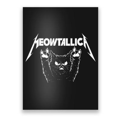 Meowtallica Cat Lover Kitten Kitty Veterinarian Poster