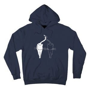 Meow Cat Love Meow Kitty Funny Cats Mom And Cat Dad Tall Hoodie