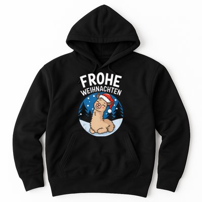 Merry Christmas Llama Frohe Weihnachten Tank Top Hoodie