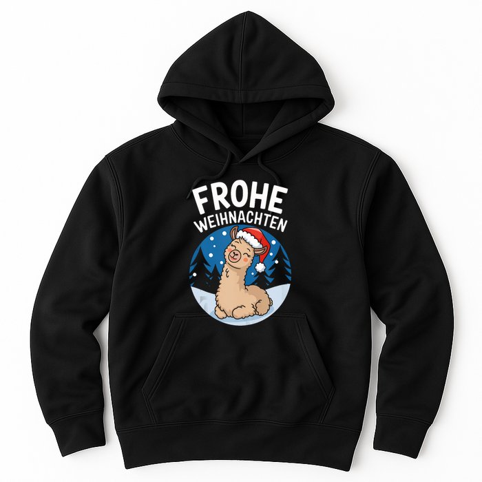 Merry Christmas Llama Frohe Weihnachten Tank Top Hoodie