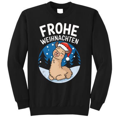 Merry Christmas Llama Frohe Weihnachten Tank Top Sweatshirt