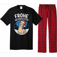 Merry Christmas Llama Frohe Weihnachten Tank Top Pajama Set