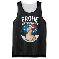 Merry Christmas Llama Frohe Weihnachten Tank Top Mesh Reversible Basketball Jersey Tank