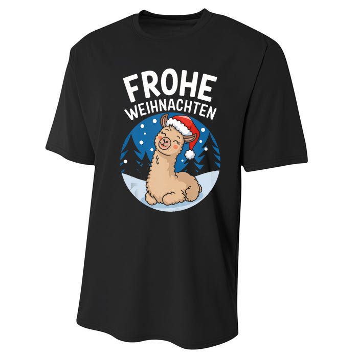 Merry Christmas Llama Frohe Weihnachten Tank Top Performance Sprint T-Shirt