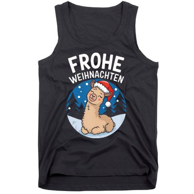 Merry Christmas Llama Frohe Weihnachten Tank Top Tank Top