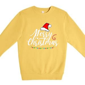 Merry Christmas Long Sleeve Premium Crewneck Sweatshirt