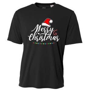 Merry Christmas Long Sleeve Cooling Performance Crew T-Shirt