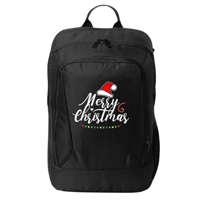 Merry Christmas Long Sleeve City Backpack