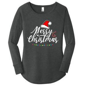 Merry Christmas Long Sleeve Women's Perfect Tri Tunic Long Sleeve Shirt