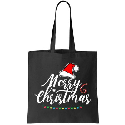 Merry Christmas Long Sleeve Tote Bag