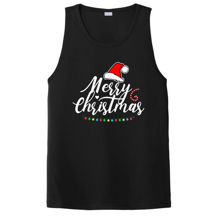 Merry Christmas Long Sleeve PosiCharge Competitor Tank