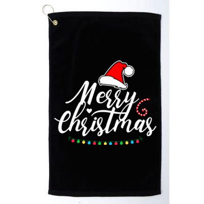 Merry Christmas Long Sleeve Platinum Collection Golf Towel