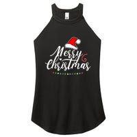 Merry Christmas Long Sleeve Women's Perfect Tri Rocker Tank