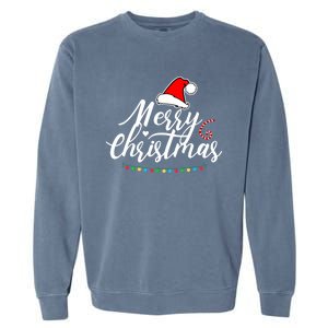 Merry Christmas Long Sleeve Garment-Dyed Sweatshirt