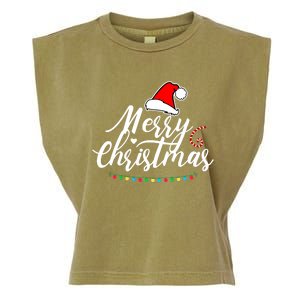 Merry Christmas Long Sleeve Garment-Dyed Women's Muscle Tee