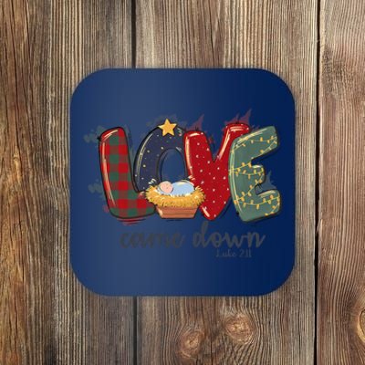 Merry Christmas Love Came Down Luke 211 Christian Religious Coaster