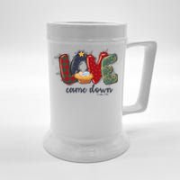 Merry Christmas Love Came Down Luke 211 Christian Religious Beer Stein