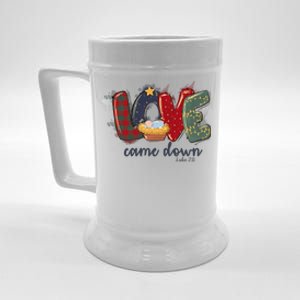 Merry Christmas Love Came Down Luke 211 Christian Religious Beer Stein