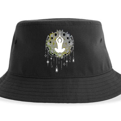 Meditation Clothing Lotus Seat Namaste Yoga Funny Gift Sustainable Bucket Hat