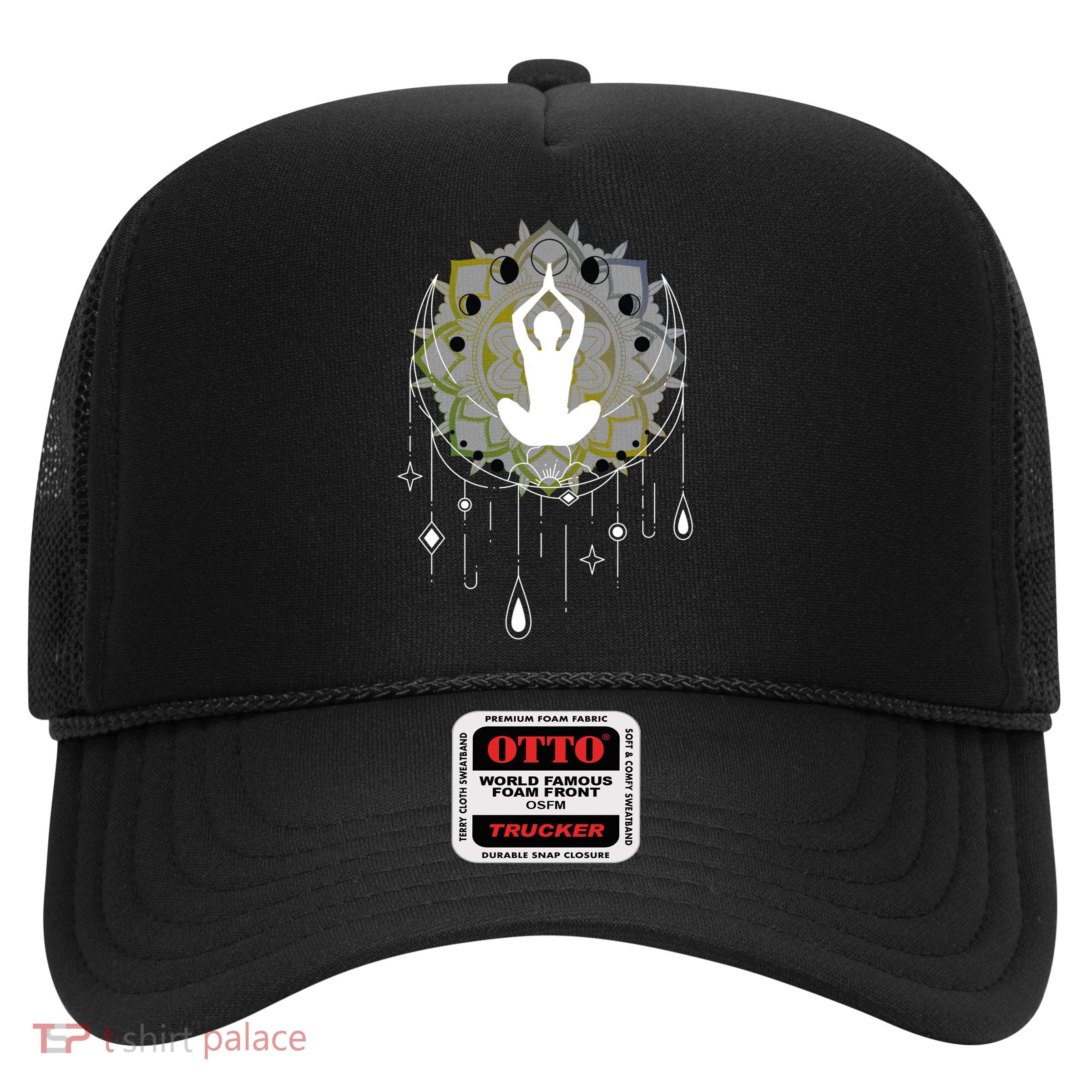 Meditation Clothing Lotus Seat Namaste Yoga Funny Gift Trucker Hat