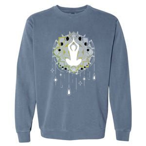 Meditation Clothing Lotus Seat Namaste Yoga Funny Gift Garment-Dyed Sweatshirt