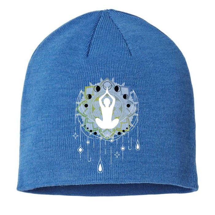 Meditation Clothing Lotus Seat Namaste Yoga Funny Gift Sustainable Beanie