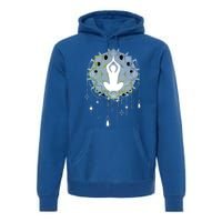 Meditation Clothing Lotus Seat Namaste Yoga Funny Gift Premium Hoodie