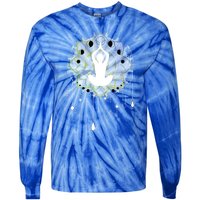 Meditation Clothing Lotus Seat Namaste Yoga Funny Gift Tie-Dye Long Sleeve Shirt