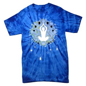 Meditation Clothing Lotus Seat Namaste Yoga Funny Gift Tie-Dye T-Shirt