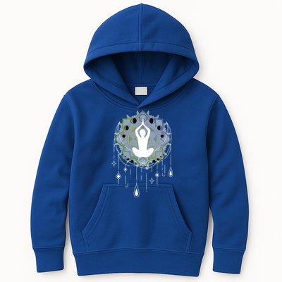 Meditation Clothing Lotus Seat Namaste Yoga Funny Gift Kids Hoodie