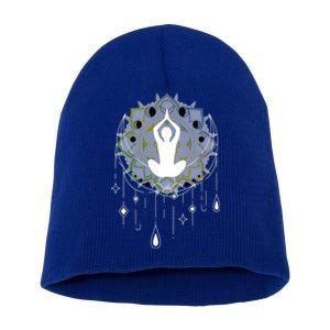 Meditation Clothing Lotus Seat Namaste Yoga Funny Gift Short Acrylic Beanie