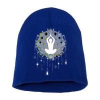 Meditation Clothing Lotus Seat Namaste Yoga Funny Gift Short Acrylic Beanie