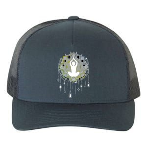 Meditation Clothing Lotus Seat Namaste Yoga Funny Gift Yupoong Adult 5-Panel Trucker Hat