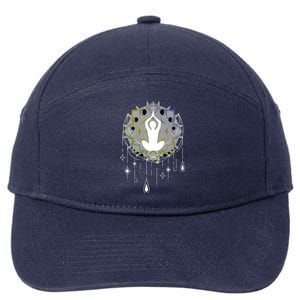 Meditation Clothing Lotus Seat Namaste Yoga Funny Gift 7-Panel Snapback Hat