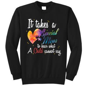 Mom Child Love Puzzle Inspirational Autism Awareness Gift Sweatshirt