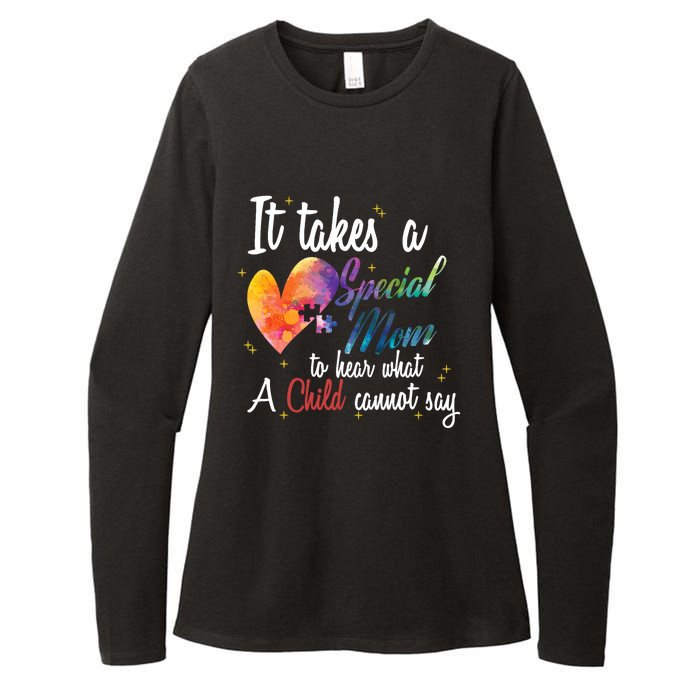 Mom Child Love Puzzle Inspirational Autism Awareness Gift Womens CVC Long Sleeve Shirt