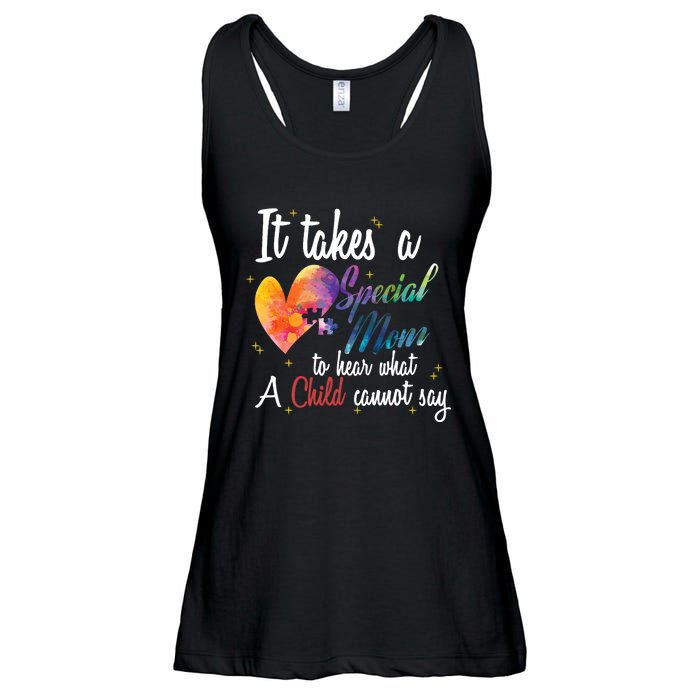 Mom Child Love Puzzle Inspirational Autism Awareness Gift Ladies Essential Flowy Tank