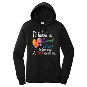 Mom Child Love Puzzle Inspirational Autism Awareness Gift Women's Pullover Hoodie