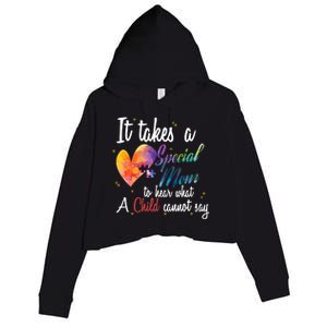 Mom Child Love Puzzle Inspirational Autism Awareness Gift Crop Fleece Hoodie